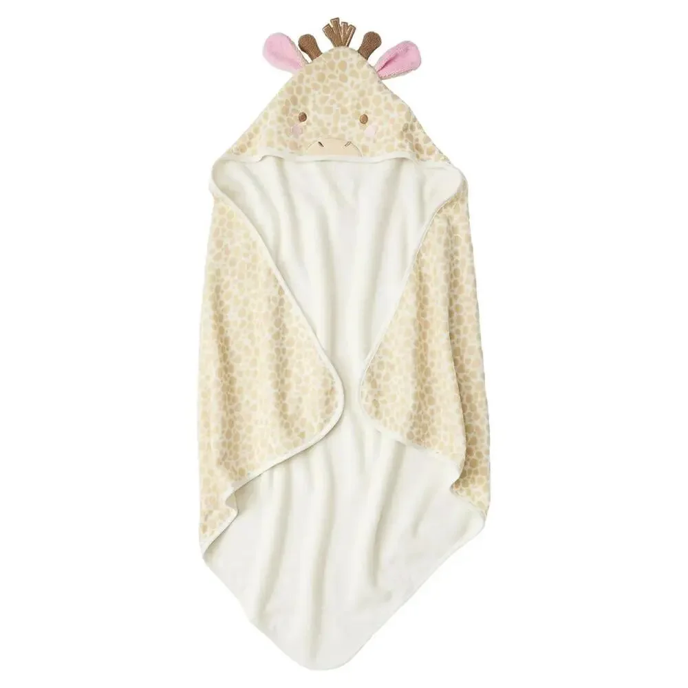 Little & Loved Hooded Towel‎ & Washcloth Set Baby Shower Bathtime 30x30 New