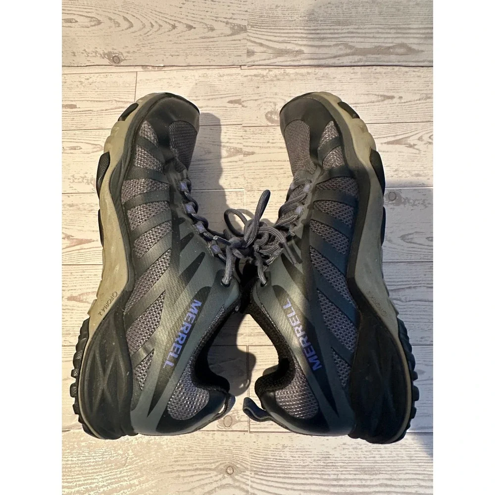 Merrell Womens Moab Speed Hiking‎ Shoes Gray Purple Lace Up Athletic Size 8.5