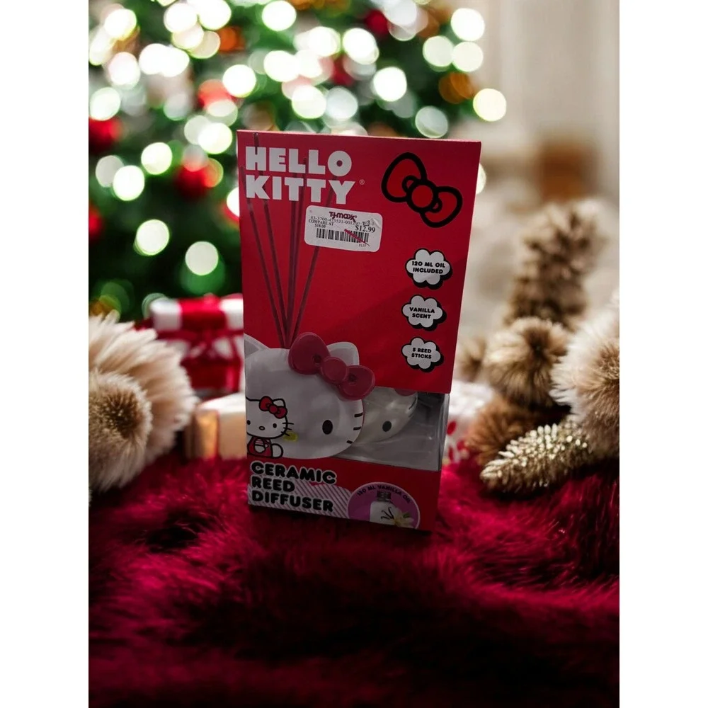 Hello Kitty Ceramic Reed Diffuser Vanilla Scent 120ml 5 Reed‎ Sticks