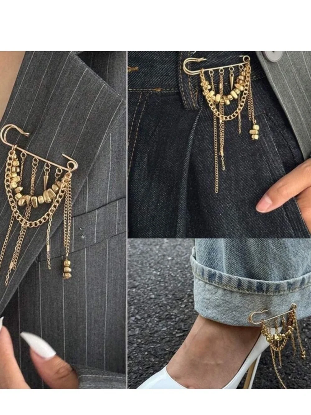 Anthropologie layered elegant pin