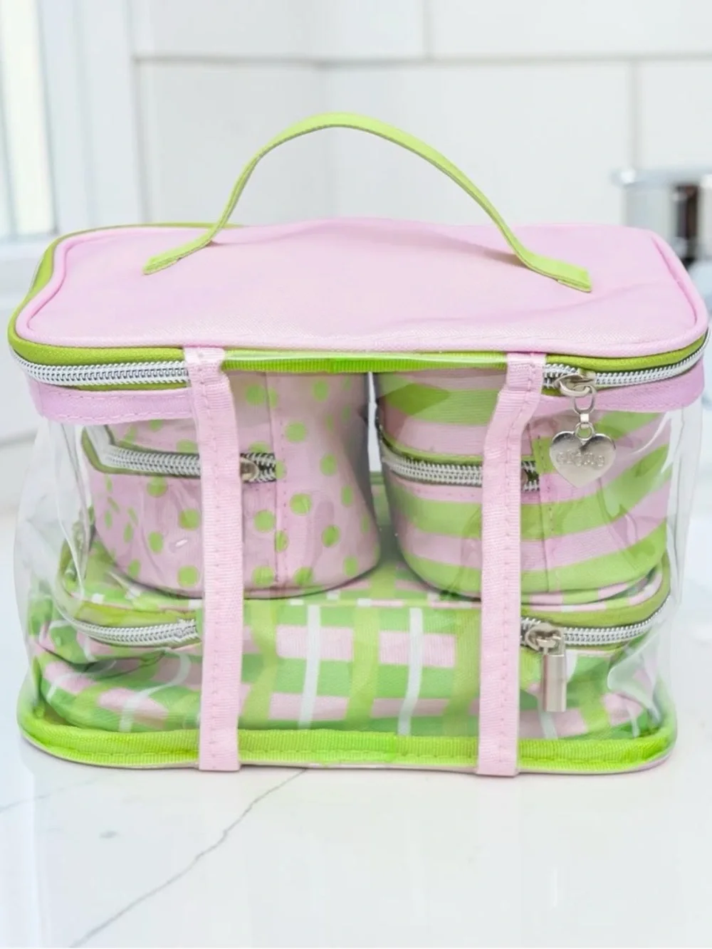 The Crème Shop Deluxe 4 Piece Travel Makeup Case(s) NEW