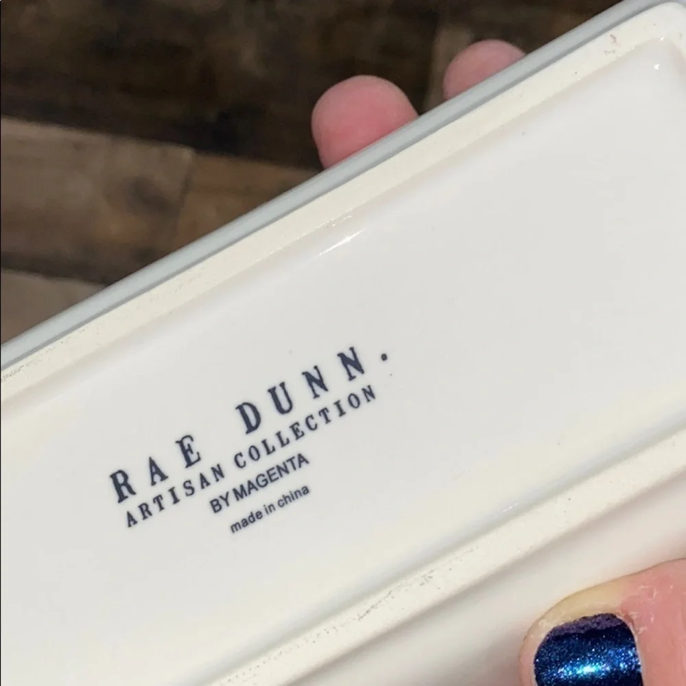 Rae Dunn tray Keep organizer NWOT ceramic