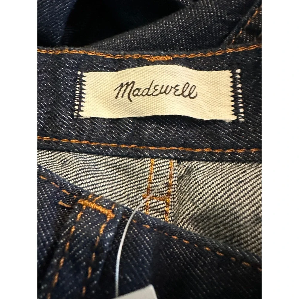 NWT Madewell The Perfect Vintage Wide-Leg Jean 24 Airy Denim Dark Wash Blue