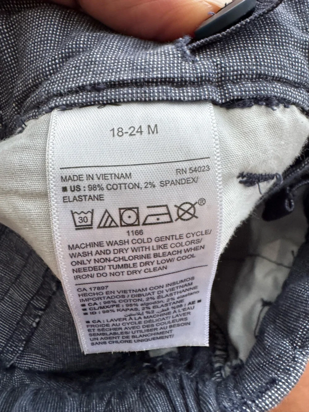 Old Navy wash button pants