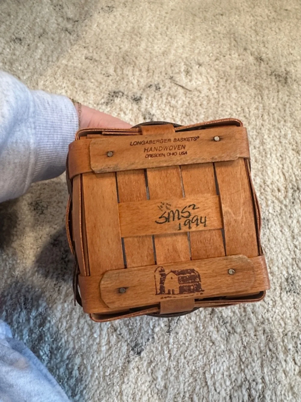 Longaberger square basket