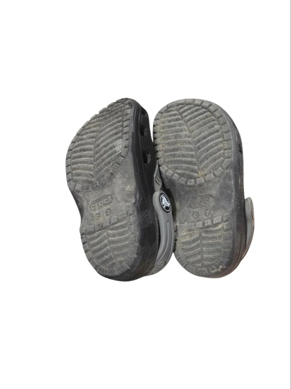 CROCS shark black heel