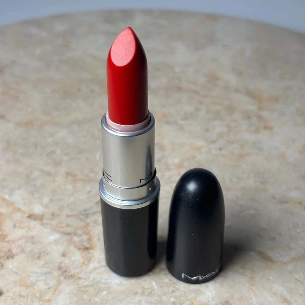 MAC Matte Lipstick Kinky A84 Full Size Red Classic Bold Lip Makeup