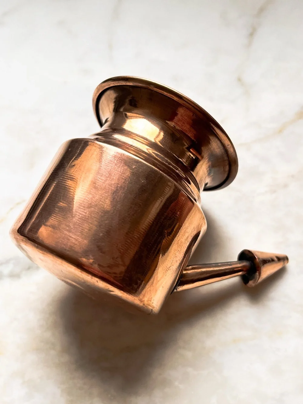 Copper Dinacharya Set · Neti Pot · Tongue Scraper · Jala Neti · Living Ritual