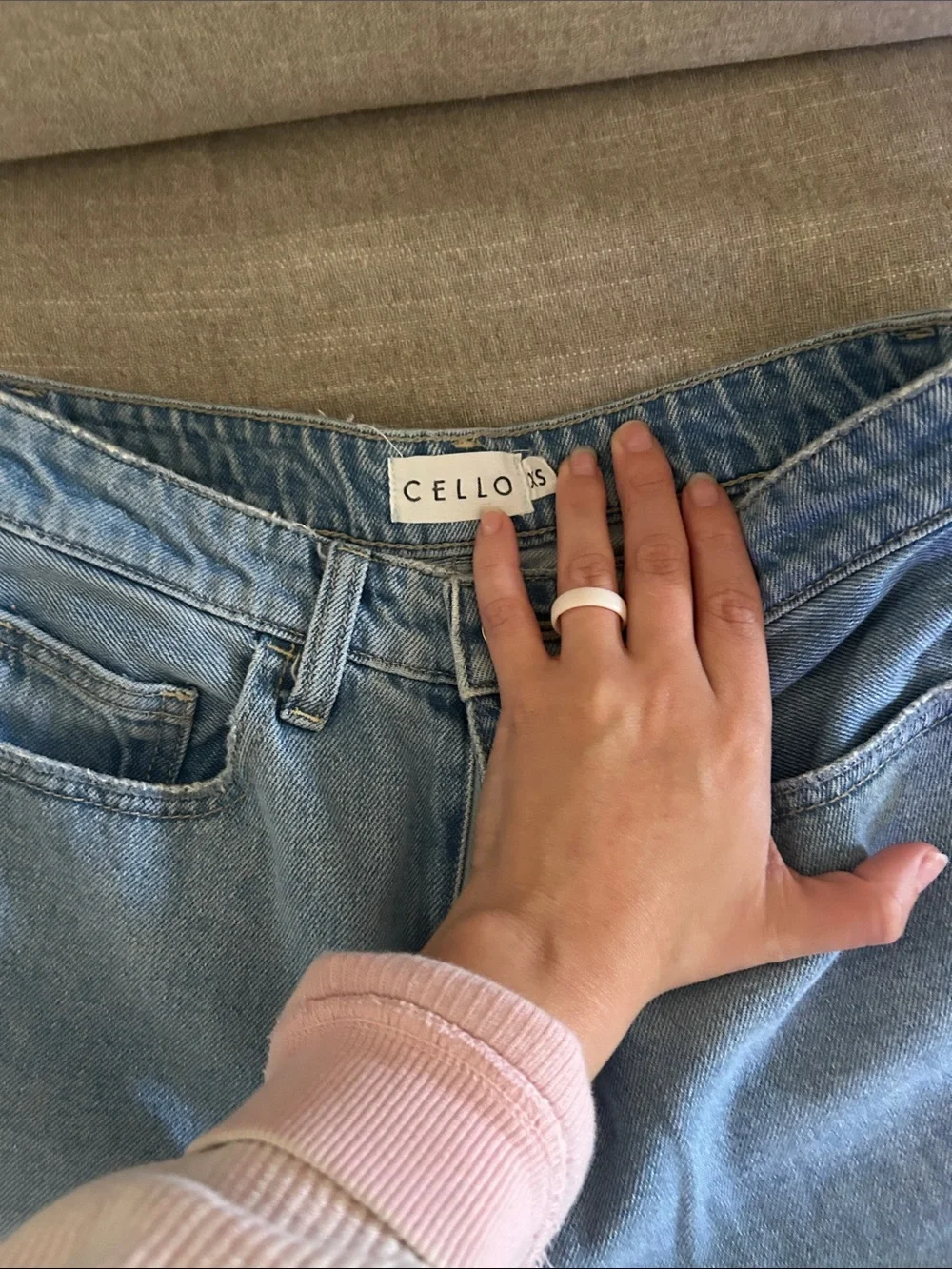 Light Blue Denim Shorts