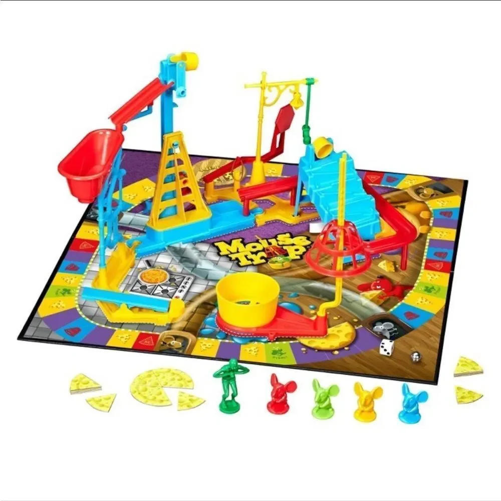 Hasbro Gaming Mouse Trap Board Game, Kids Ages 6  Kids Game Mouse Trap Board