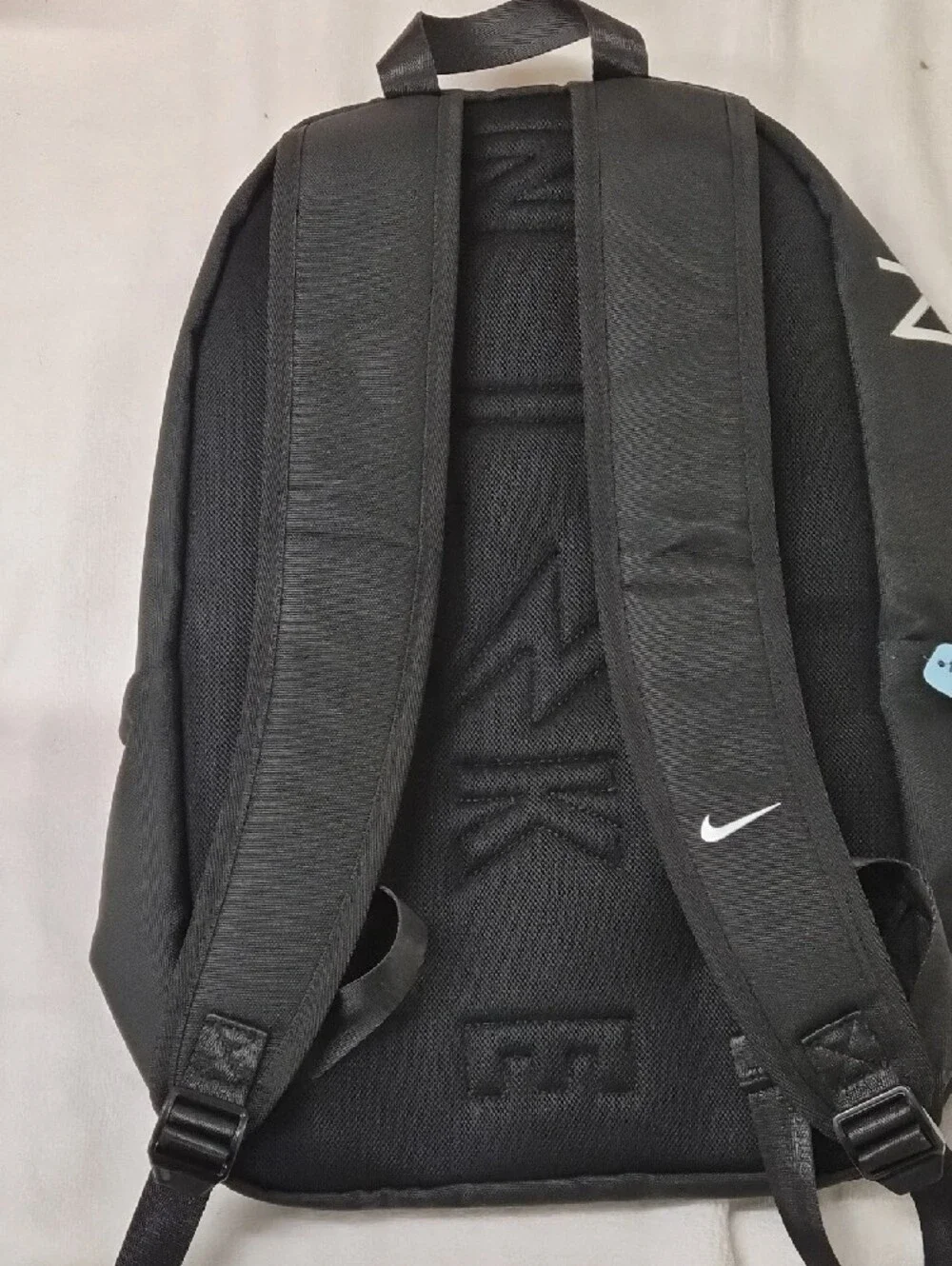 Nike Black Backpack with White and Red Accents
