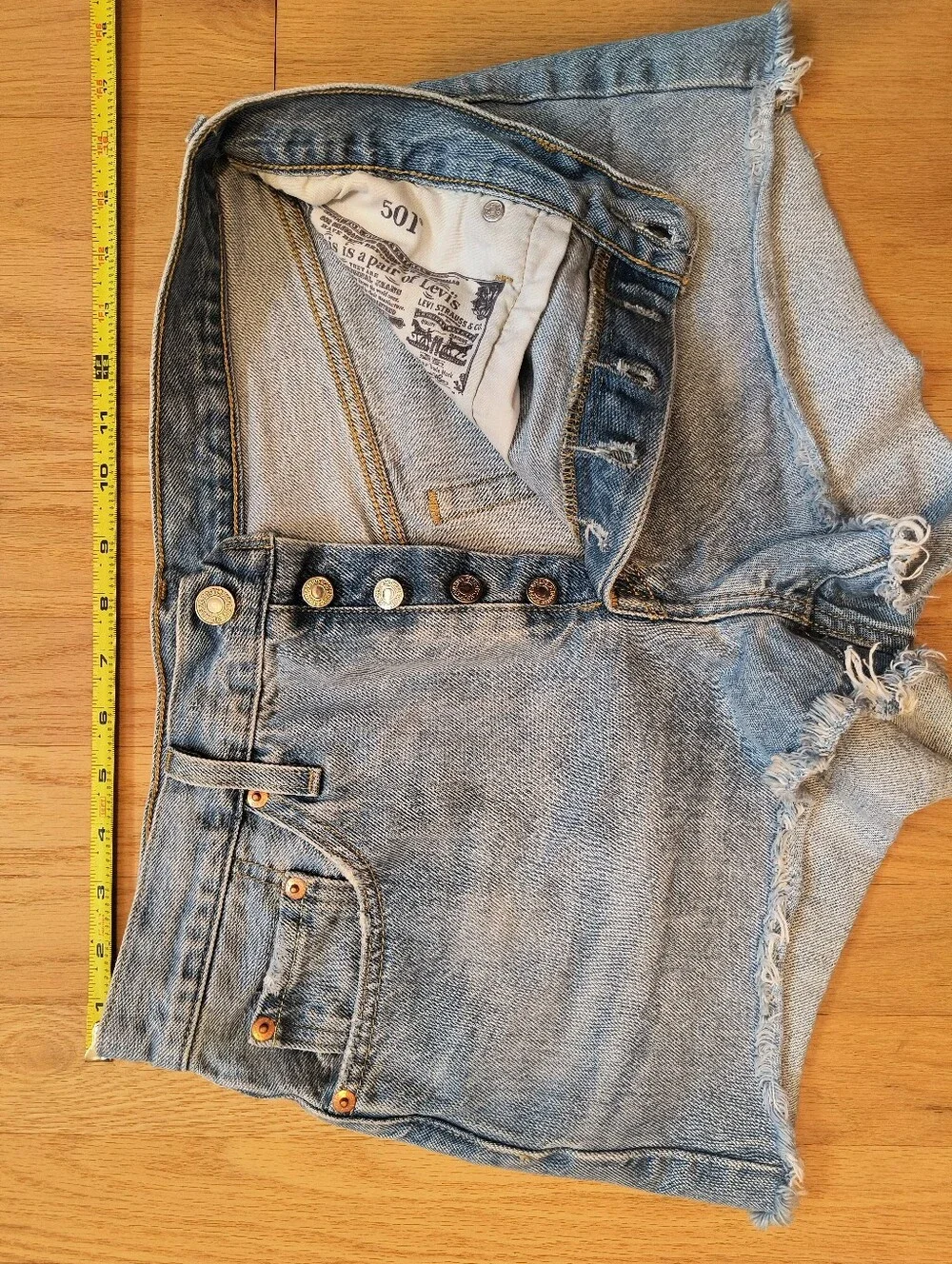 Levi's Distressed Denim Shorts