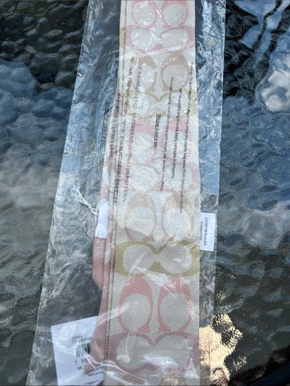 Coach 100% silk