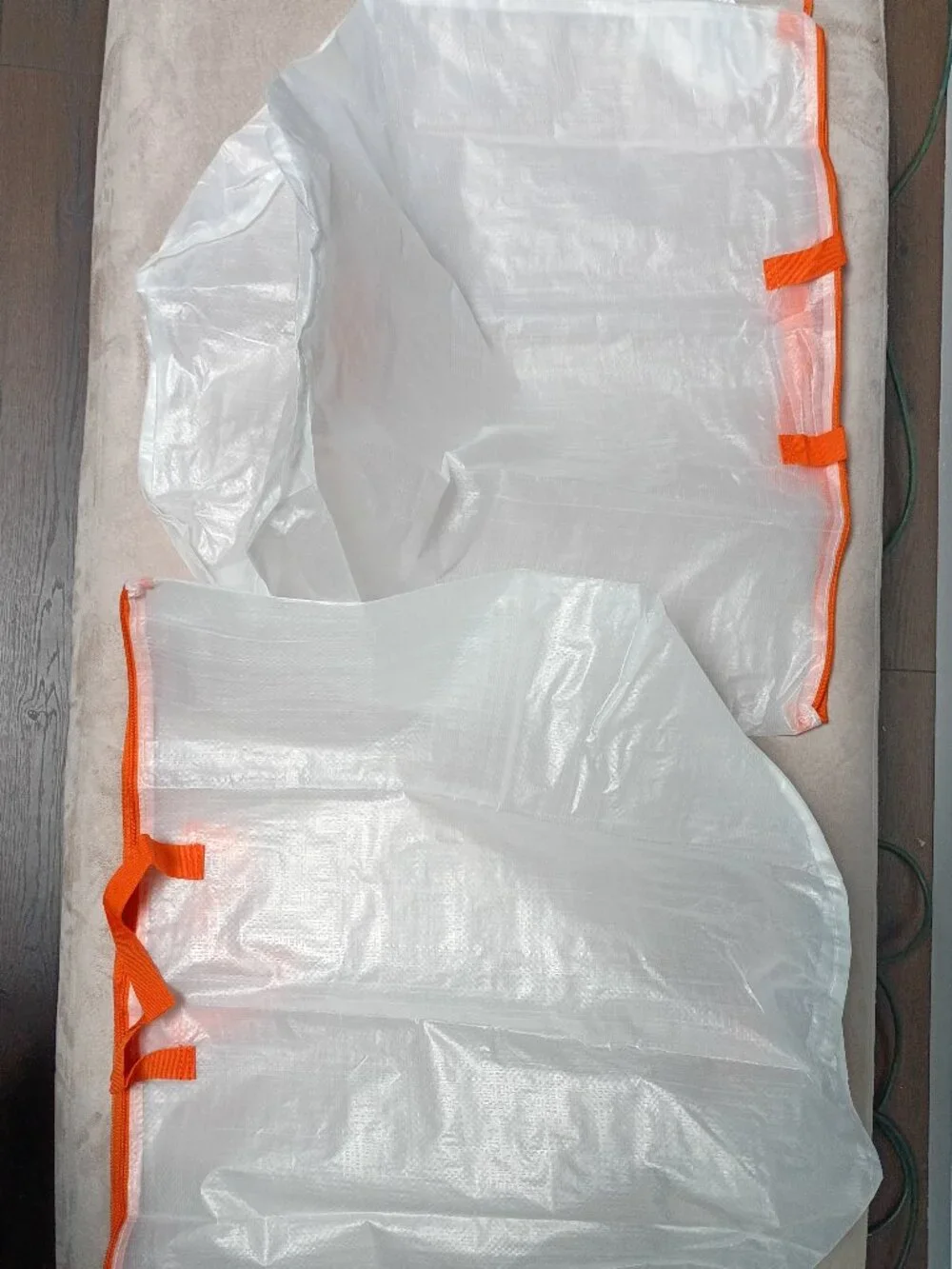Set of 2 IKEA PARKLA Zippered Laundry Bags with Handles (18 Gal) Moving Hamper