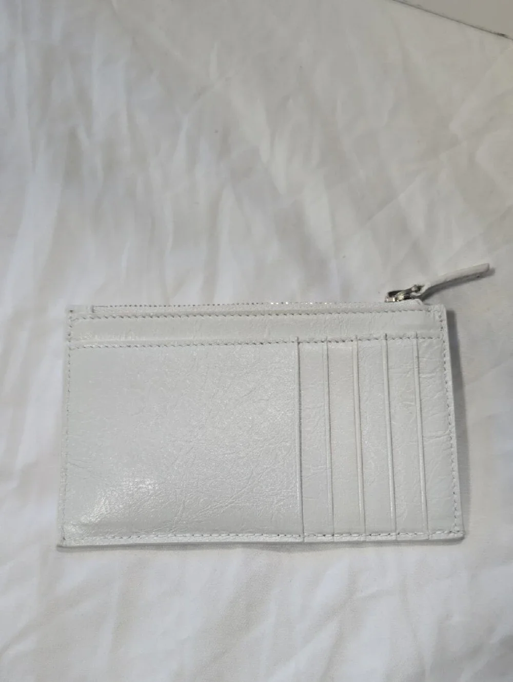 Balenciaga white leather