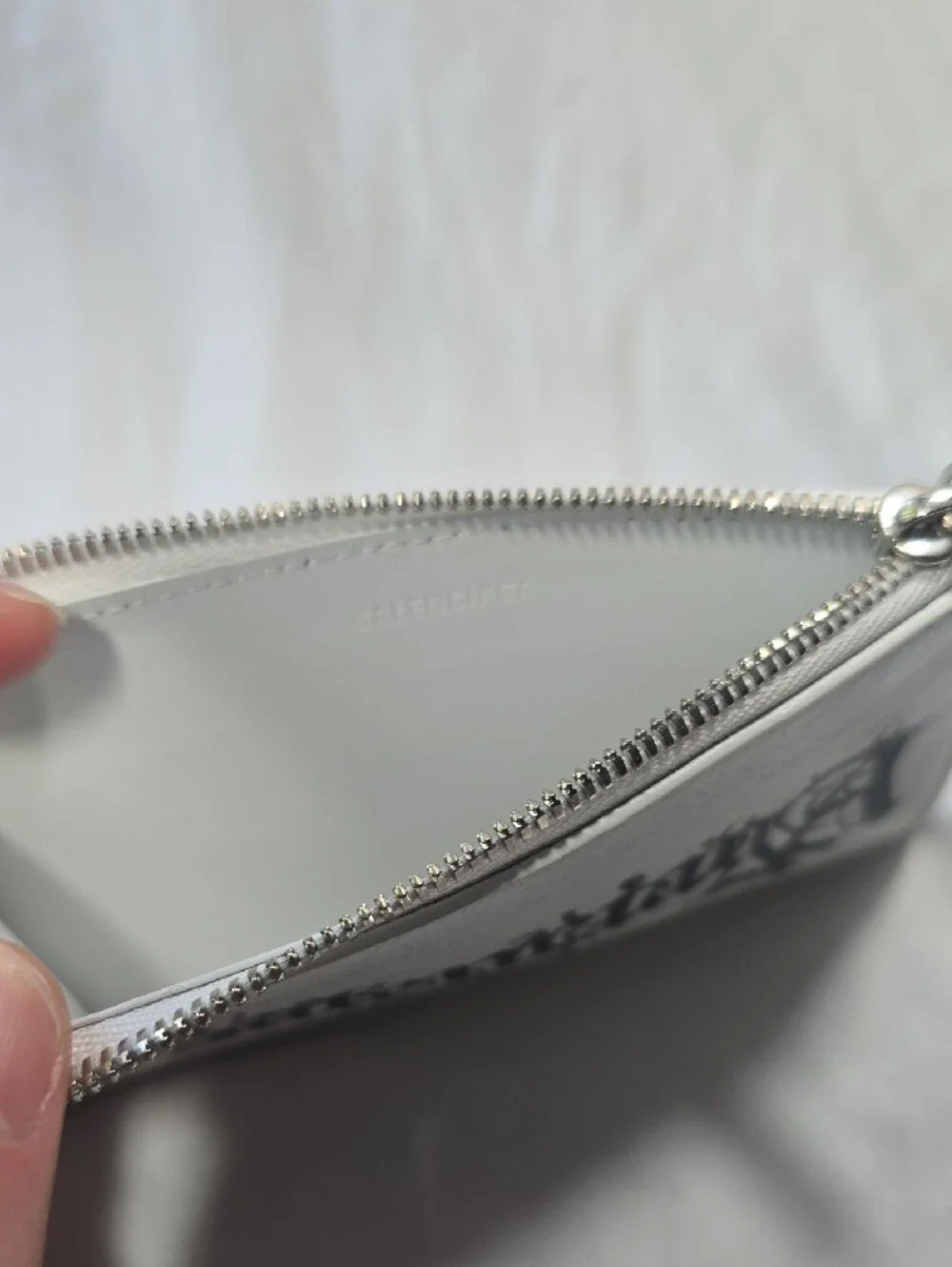 Balenciaga white leather