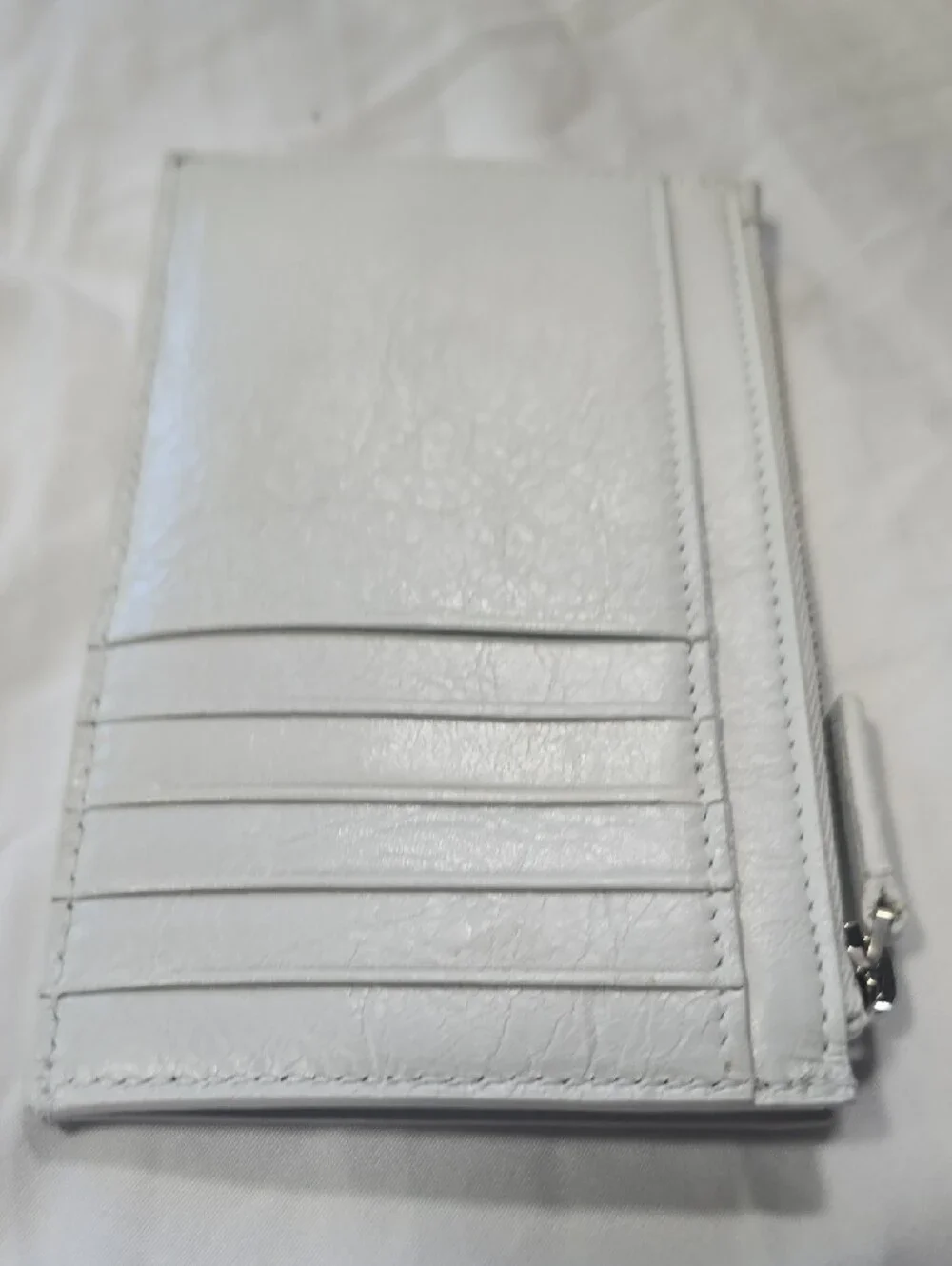 Balenciaga white leather