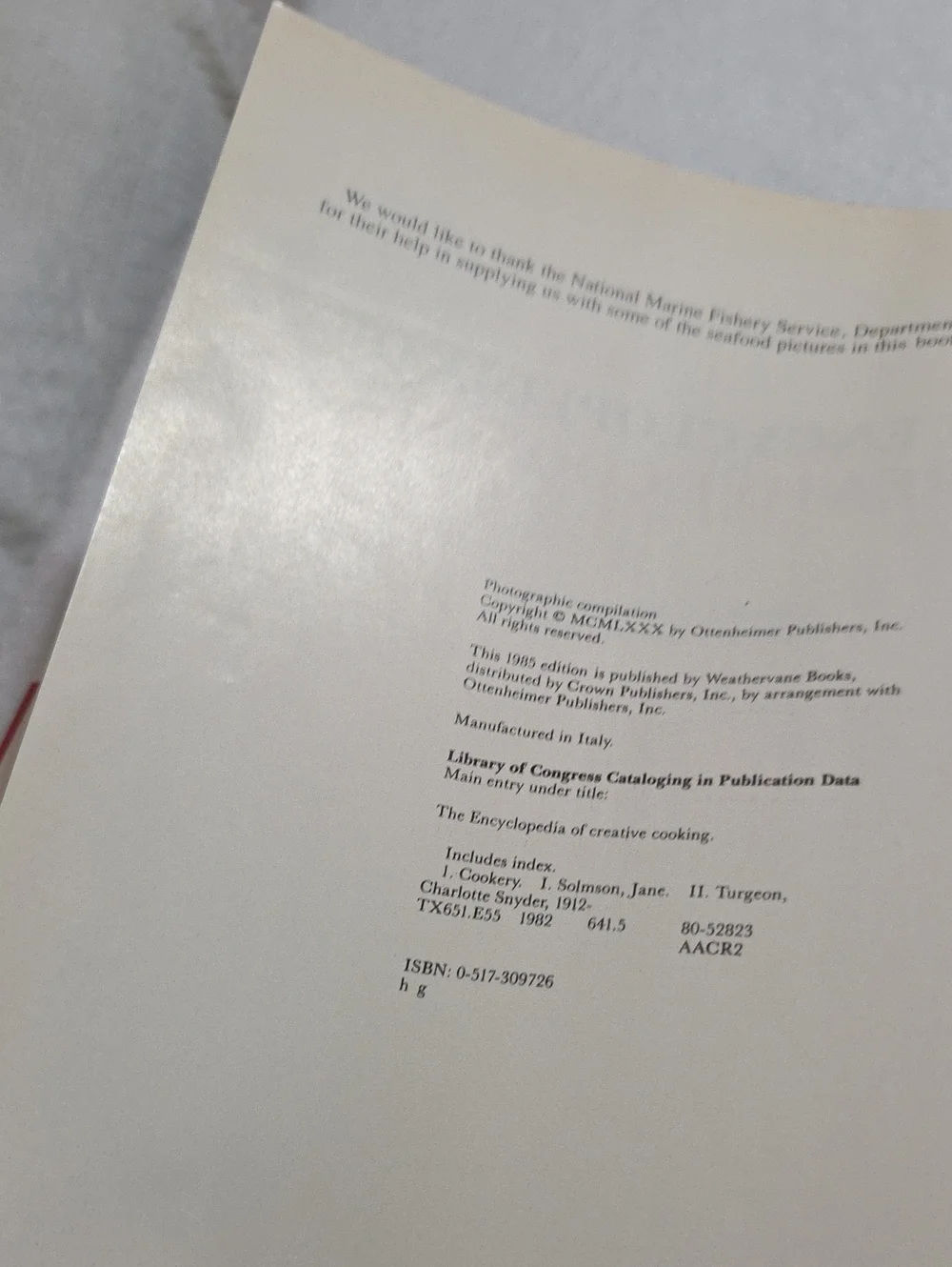 None hardcover edition