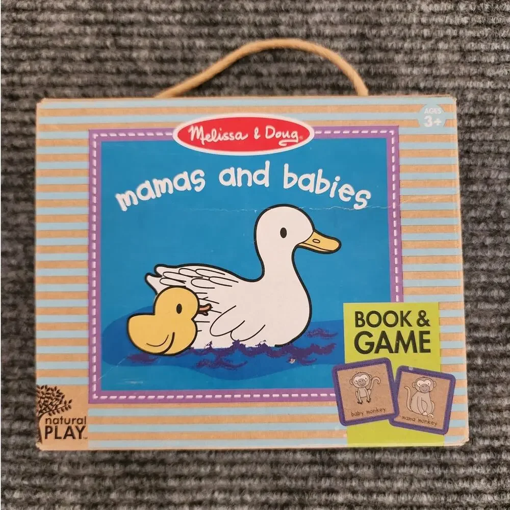 Melissa & Doug Natural Play Book & Game, Puzzle-Mamas & Babies Deep Blue Sea