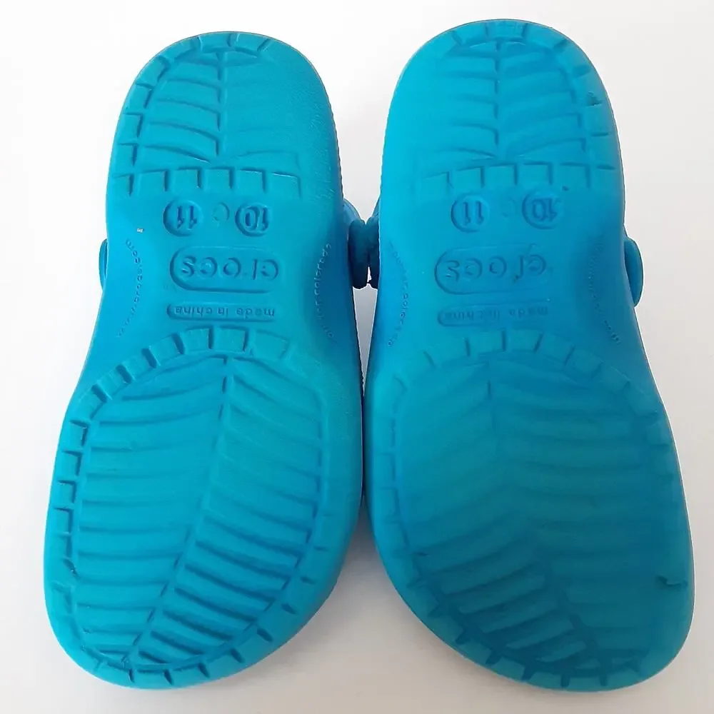 Crocs Clogs Boys C10/11 Water Shoes Bright Blue Slip On Casual Play Shoe Summer
