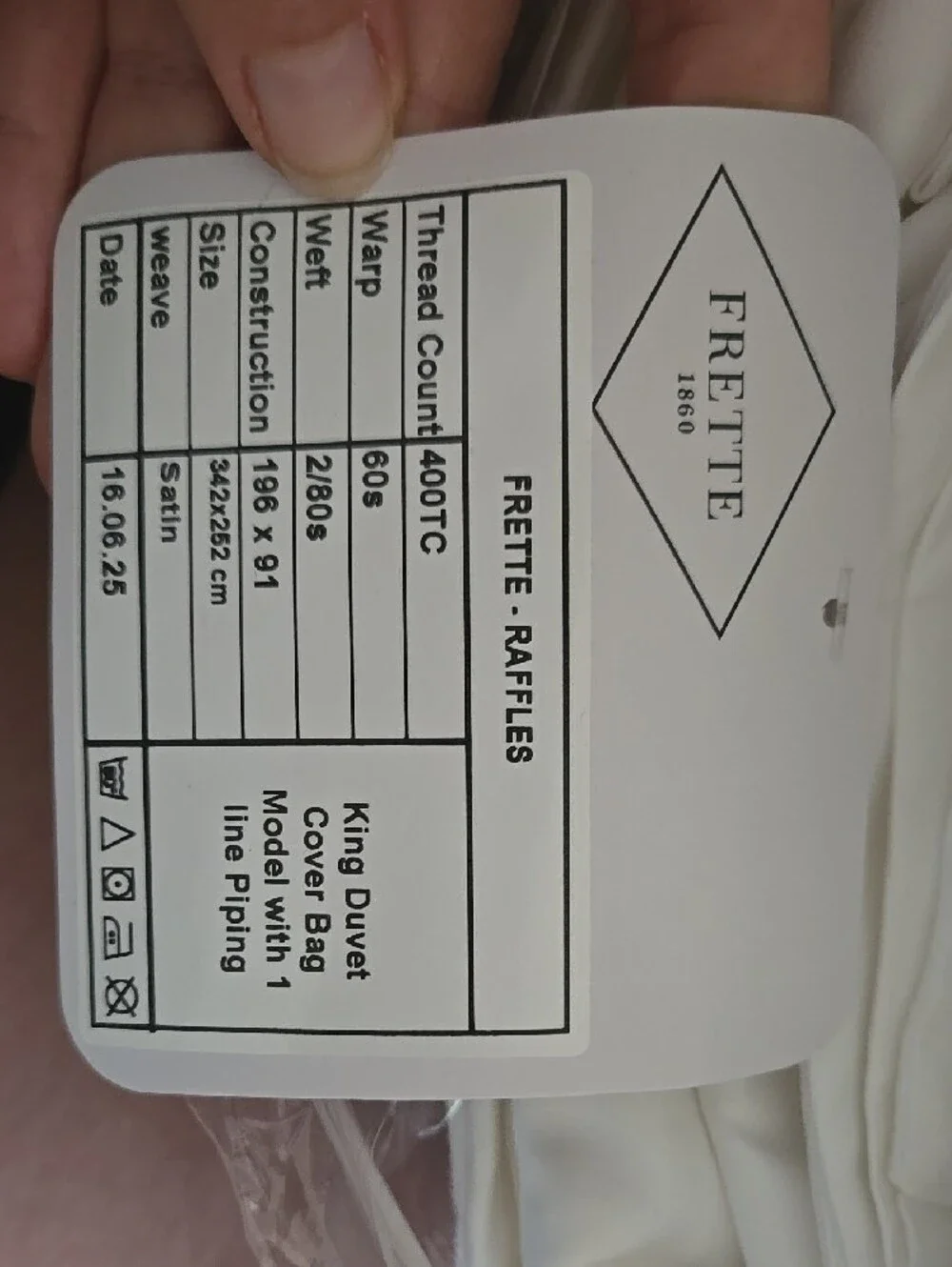 Frette premium duvet