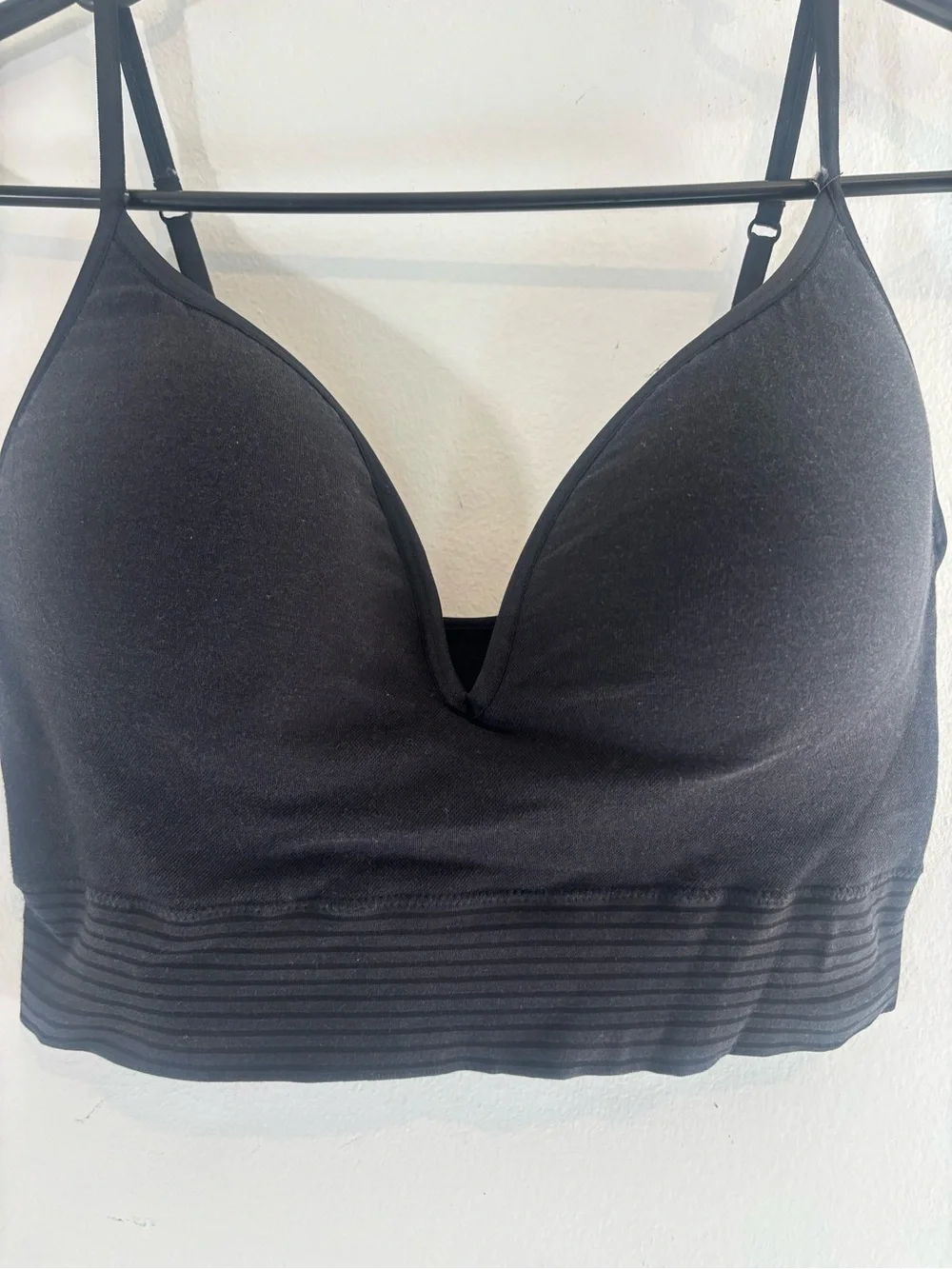Jockey Women’s XL Adjustable Straps Padded Light Black Sport Bra Athletic