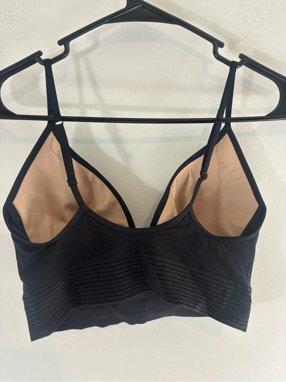 Jockey Women’s XL Adjustable Straps Padded Light Black Sport Bra Athletic