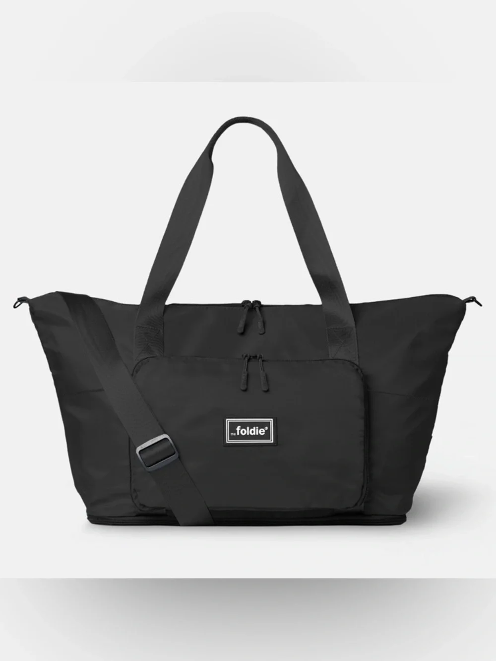 NWT $79 The Foldie Black Travel Bag