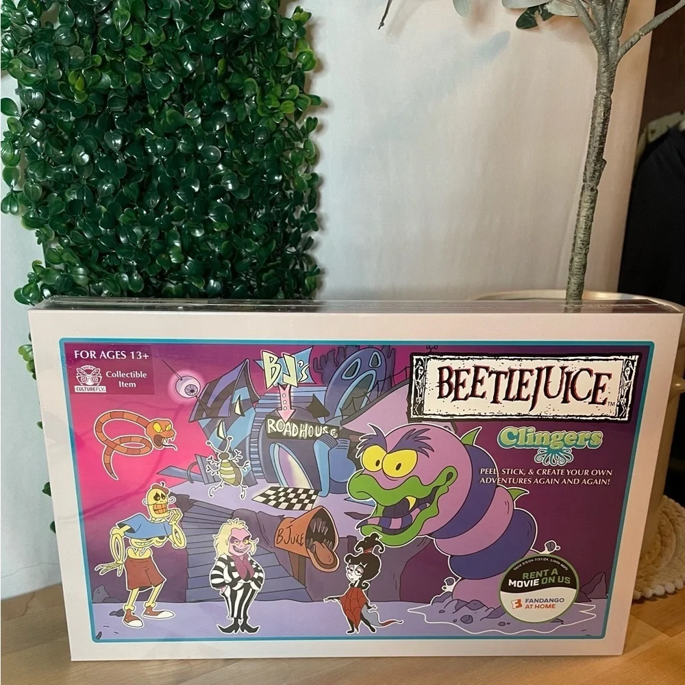 NIB Beetlejuice Clingers Peel and Stick - Collectible Item