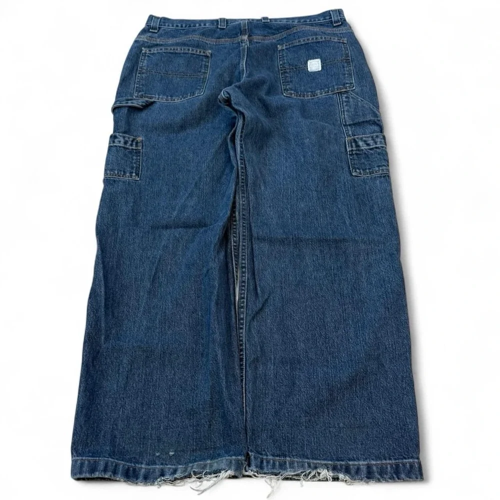 Vintage Faded Glory Baggy Wide Leg Blue Carpenter Jeans Men's 40x31.5 90s Y2K