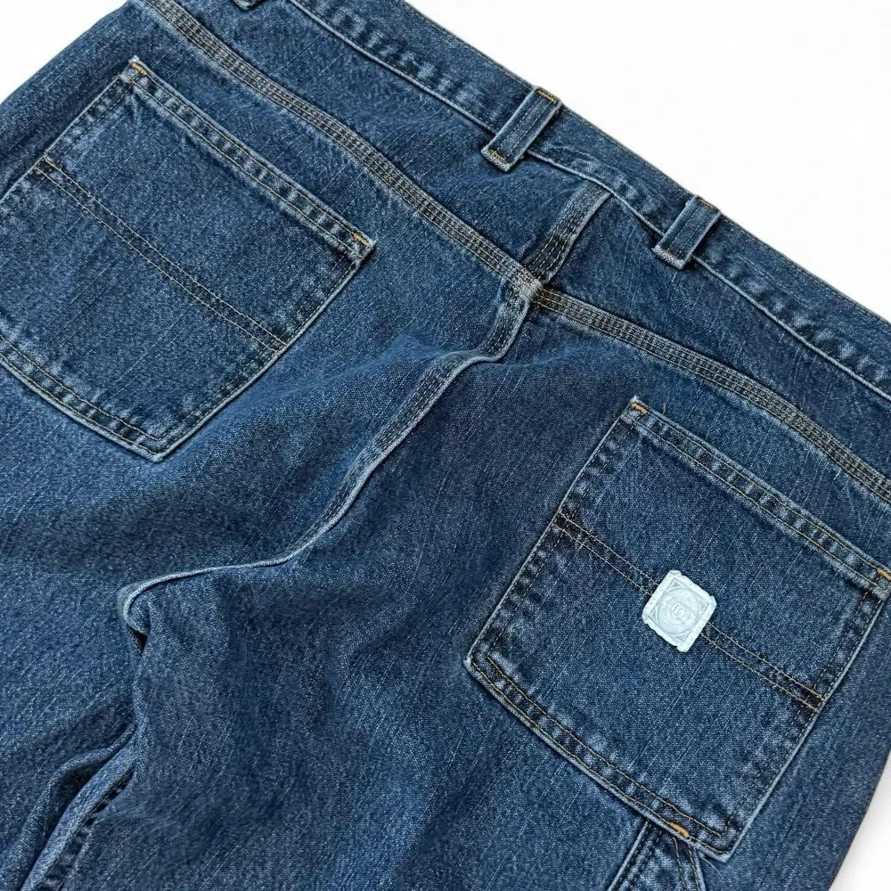 Vintage Faded Glory Baggy Wide Leg Blue Carpenter Jeans Men's 40x31.5 90s Y2K