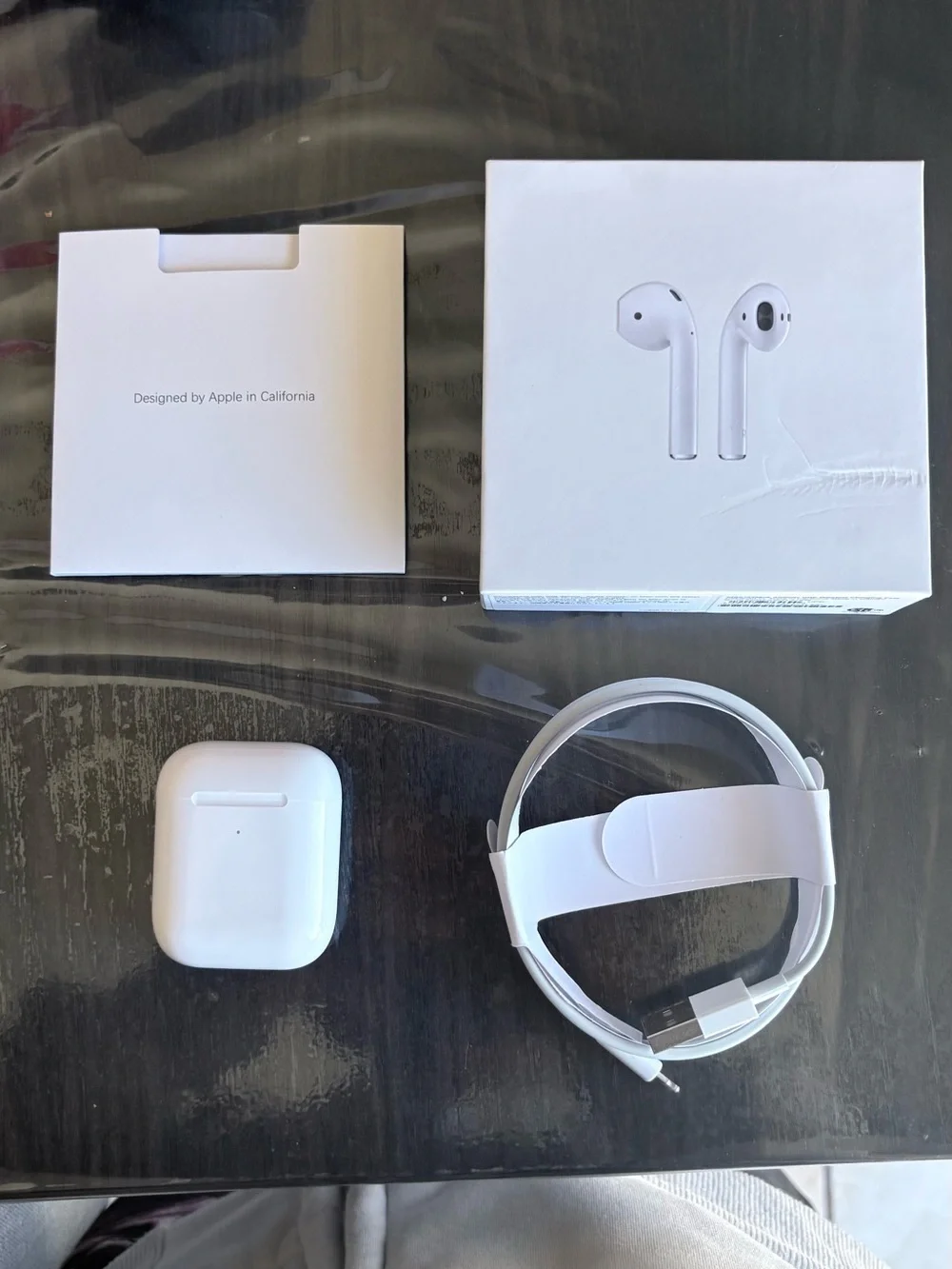 Apple airpods shown
