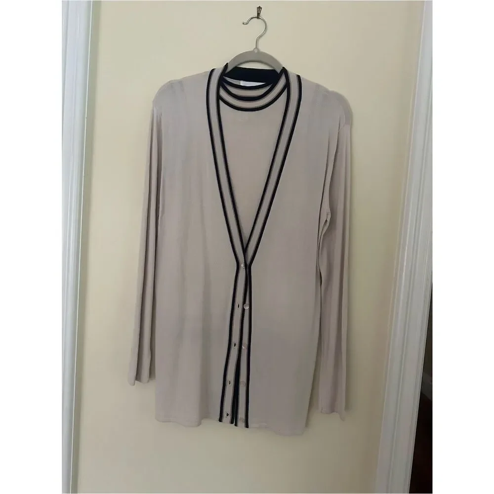 Bloomingdale’s cardigan and tank set