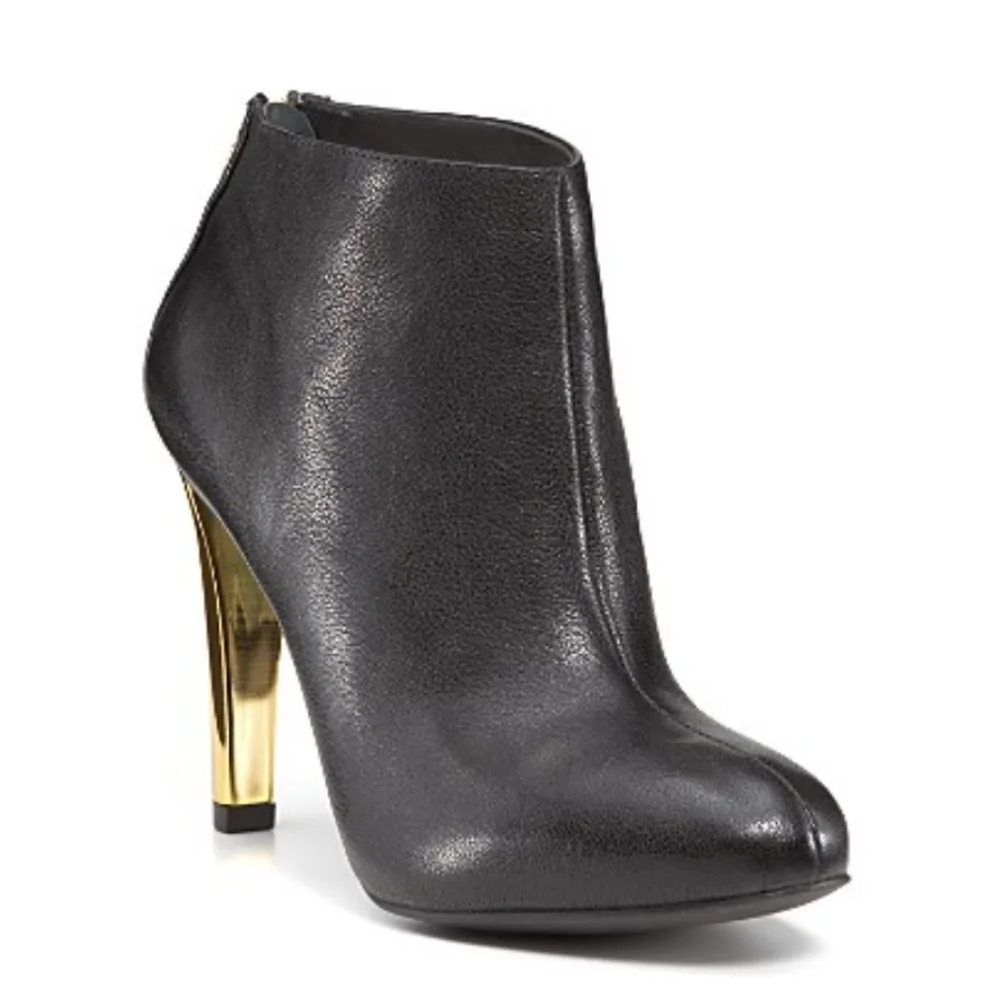 Tory Burch Corbet Bootie Black Gold Women's 10