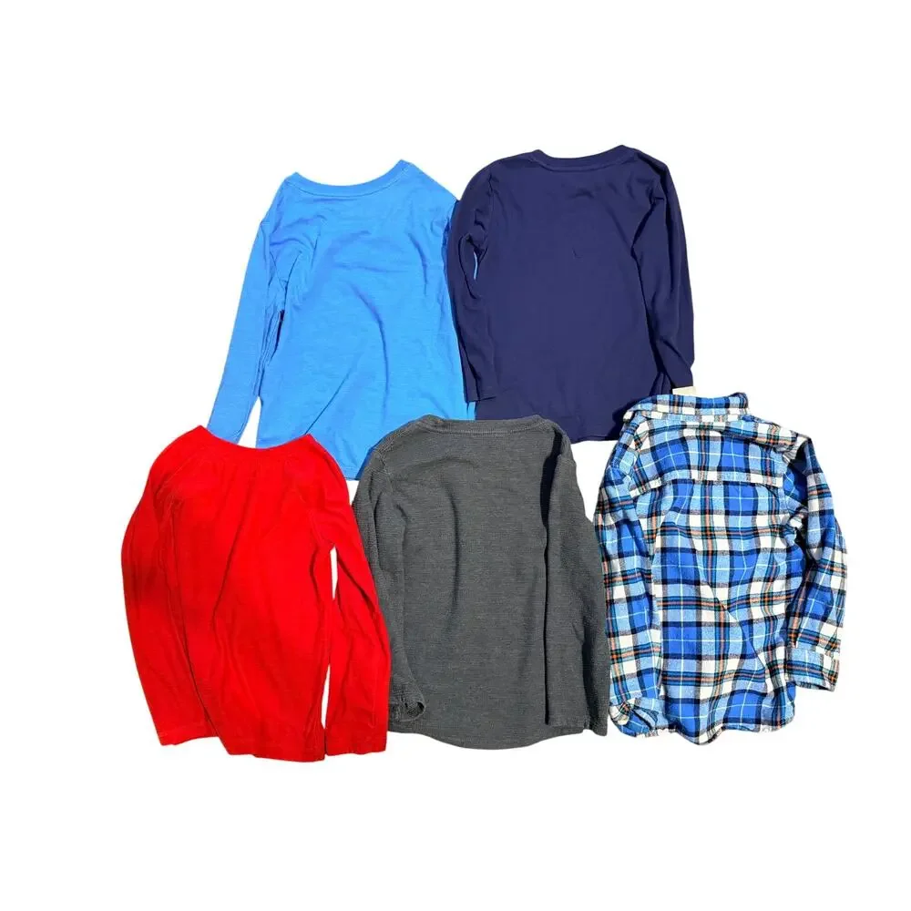 Assorted Lot of Toddler Boys Long Sleeve Shirts Size 5T