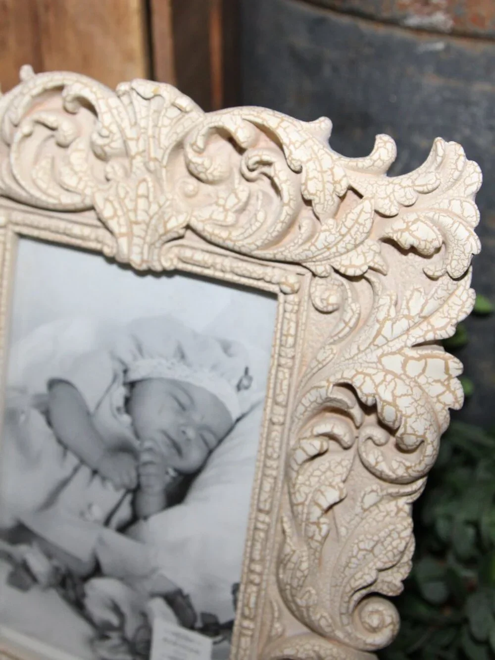 Pair of Ornate Shabby French Country Table Top Picture Frames
