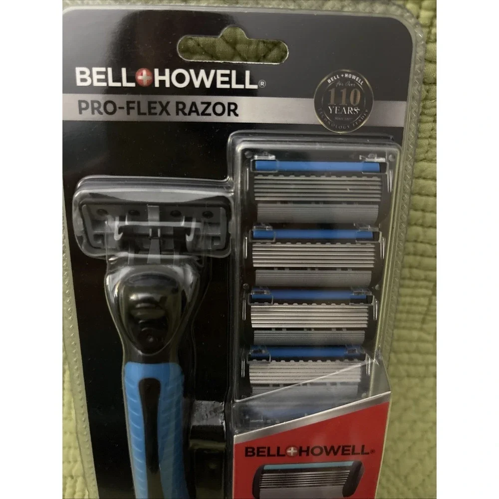 BELL & HOWELL PRO FLEX Razors 6 Precision Blades w/ 13 Refill Cartridges - NEW