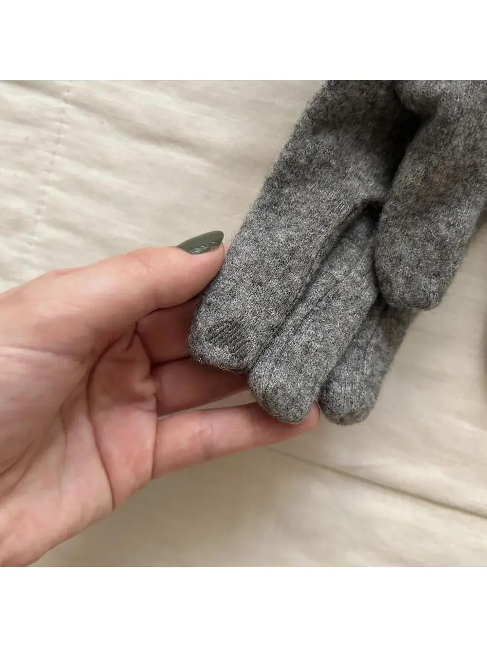 N/A grey wool