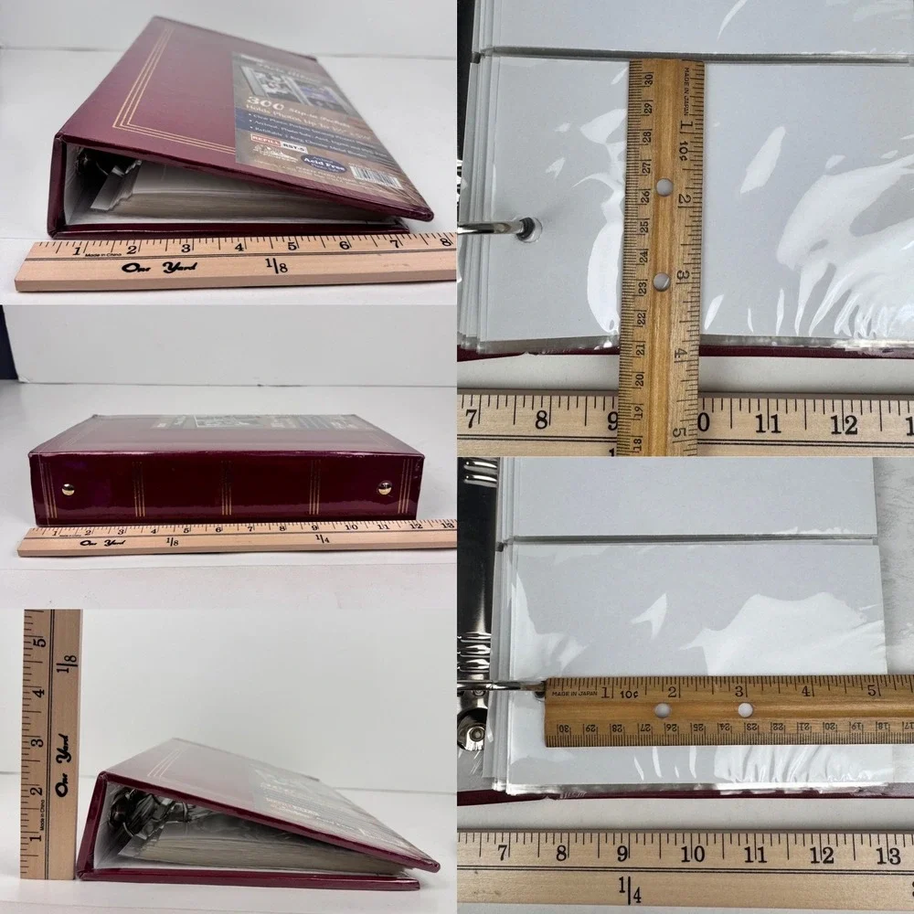 Vtg 2001 Pioneer Photo Album 3‎ Ring Binder Sealed Maroon Gold Accents READ