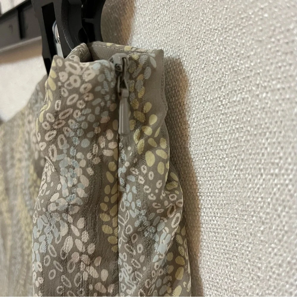 Sigrid Olsen Collection vintage 100% silk lined skirt.L flowy P10