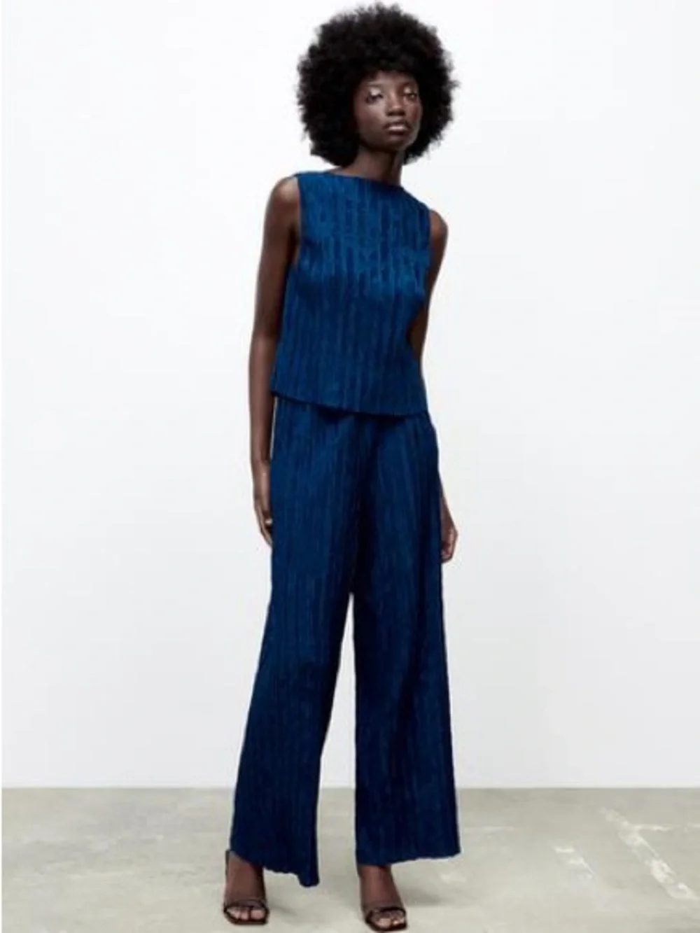 Zara Sleeveless Navy matching set