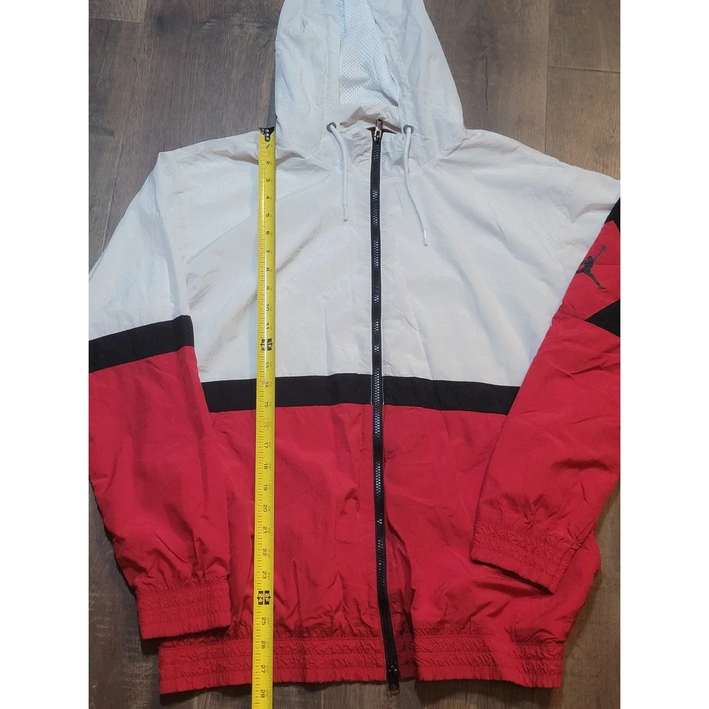 Jordan Est 1985 Colorblock Windbreaker Jacket White Red Black‎ Lightweight