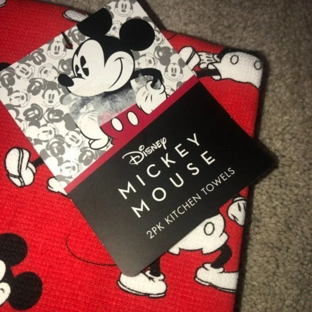 Disney Mickey‎ 2pk Dish Kitchen Towels New