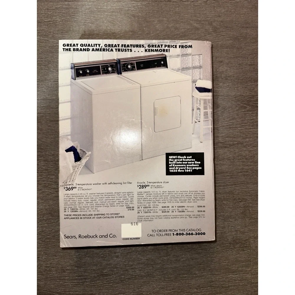 Vintage 1993 Sears Fall Winter Catalog ~ Gameboy NES 90s Nostalgia 1,642 Pages!