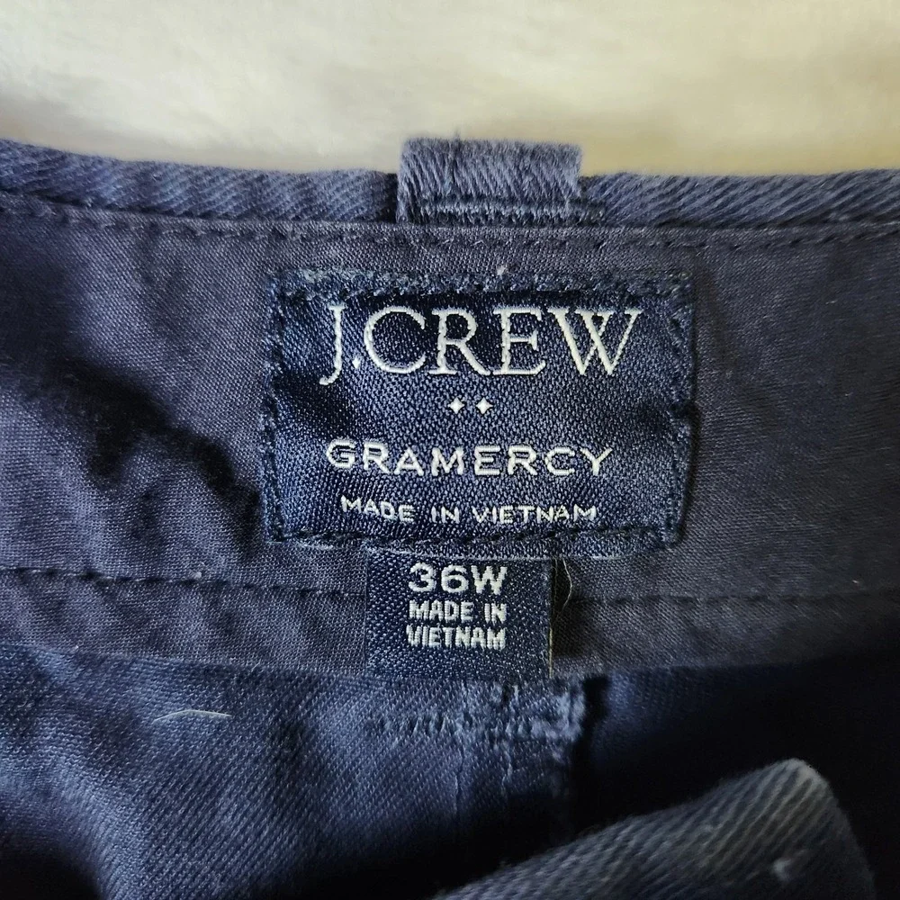 J.Crew Gramercy Chino Shorts Navy Blue Men's Size 36W‎