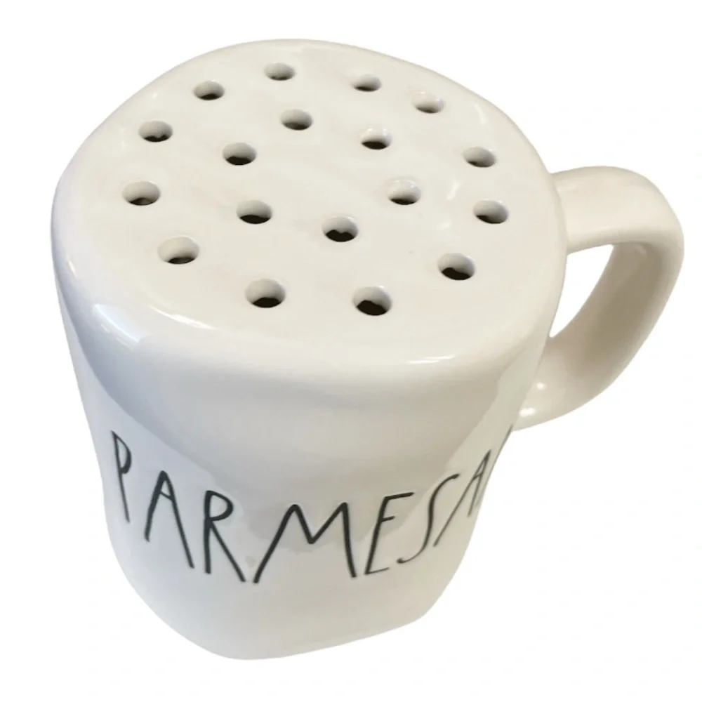 NEW Rae Dunn PARMESAN & CHILI FLAKES Shaker Set/2