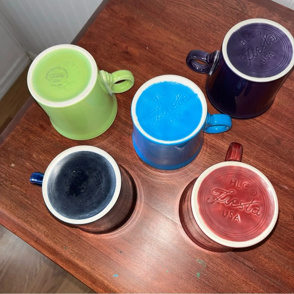 Fiesta WareColorful‎ Ceramic Mug Set 5 piece