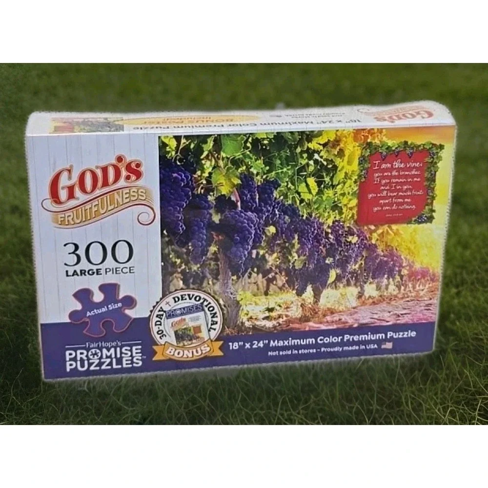 SEALED NEW Gods Fruitfulness‎ JIGSAW PUZZLE 300 LARGE Pc. Bonus Poster 18