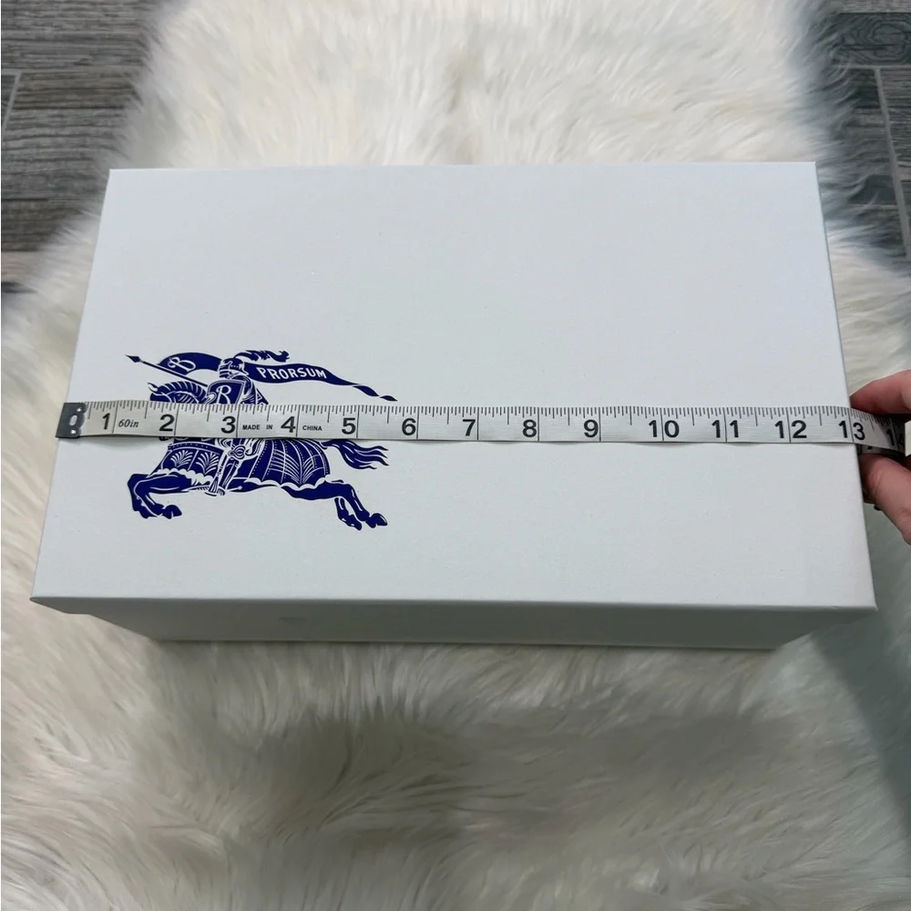 Burberry box was 8”