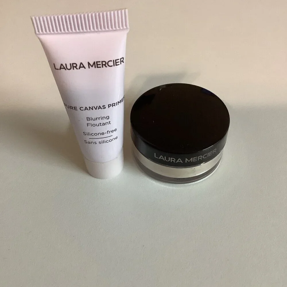 Laura Mercier Translucent Loose Setting Powder, 0.05 OZ & Primer Travel Size